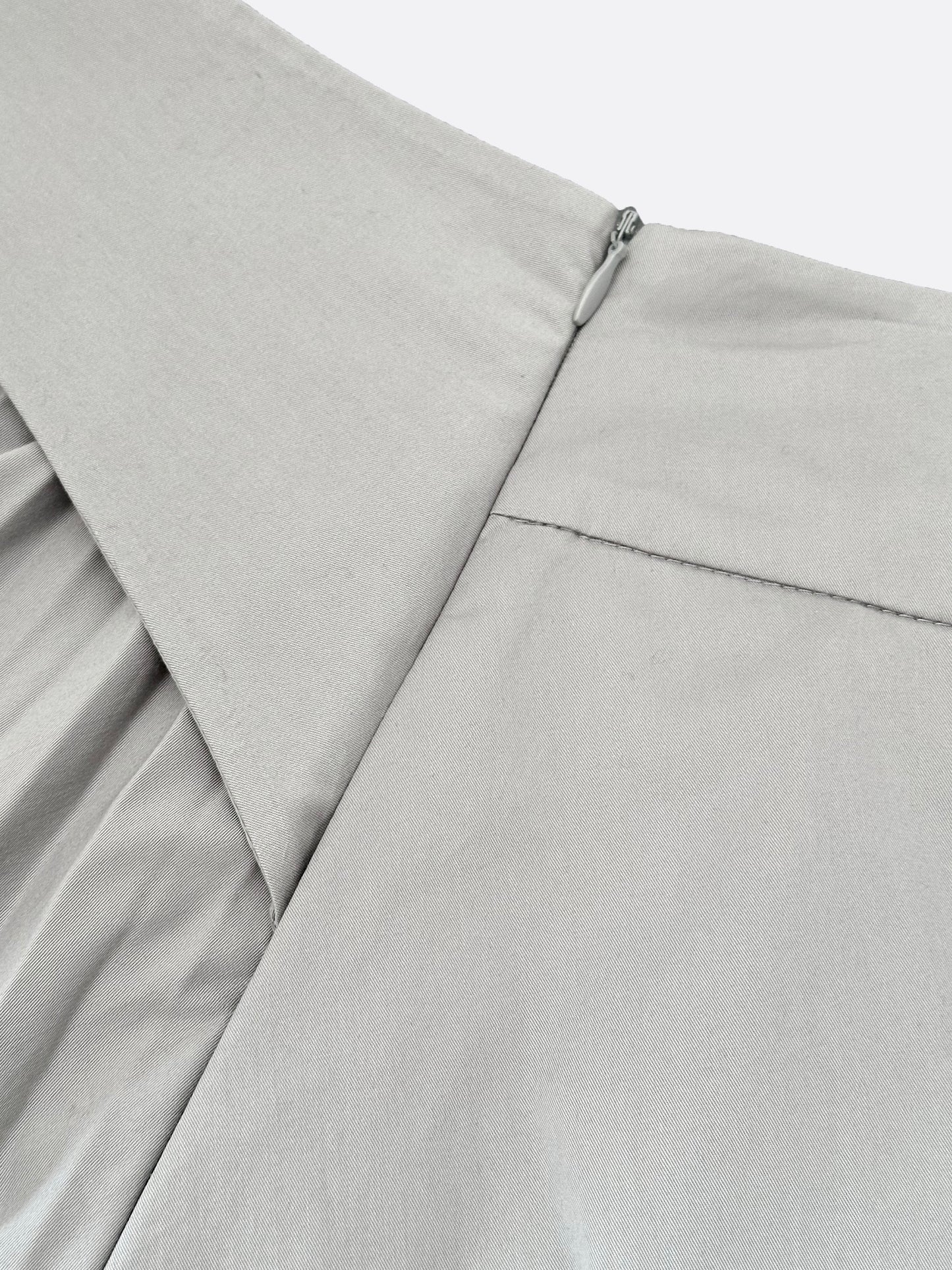 Back Belt Point A-line Skirt (GREY) - ELCY ISLAND