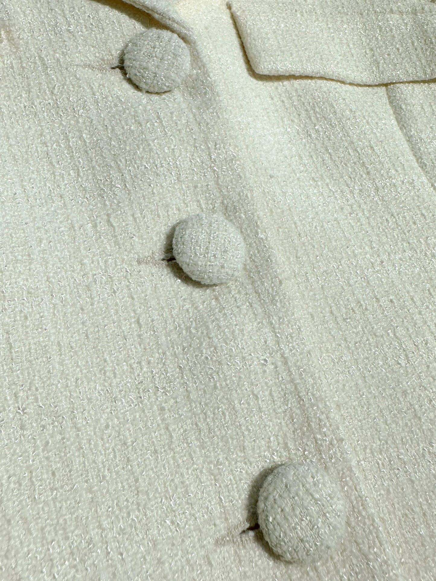 Hourglass Tailored Tweed Jacket (IVORY) - ELCY ISLAND