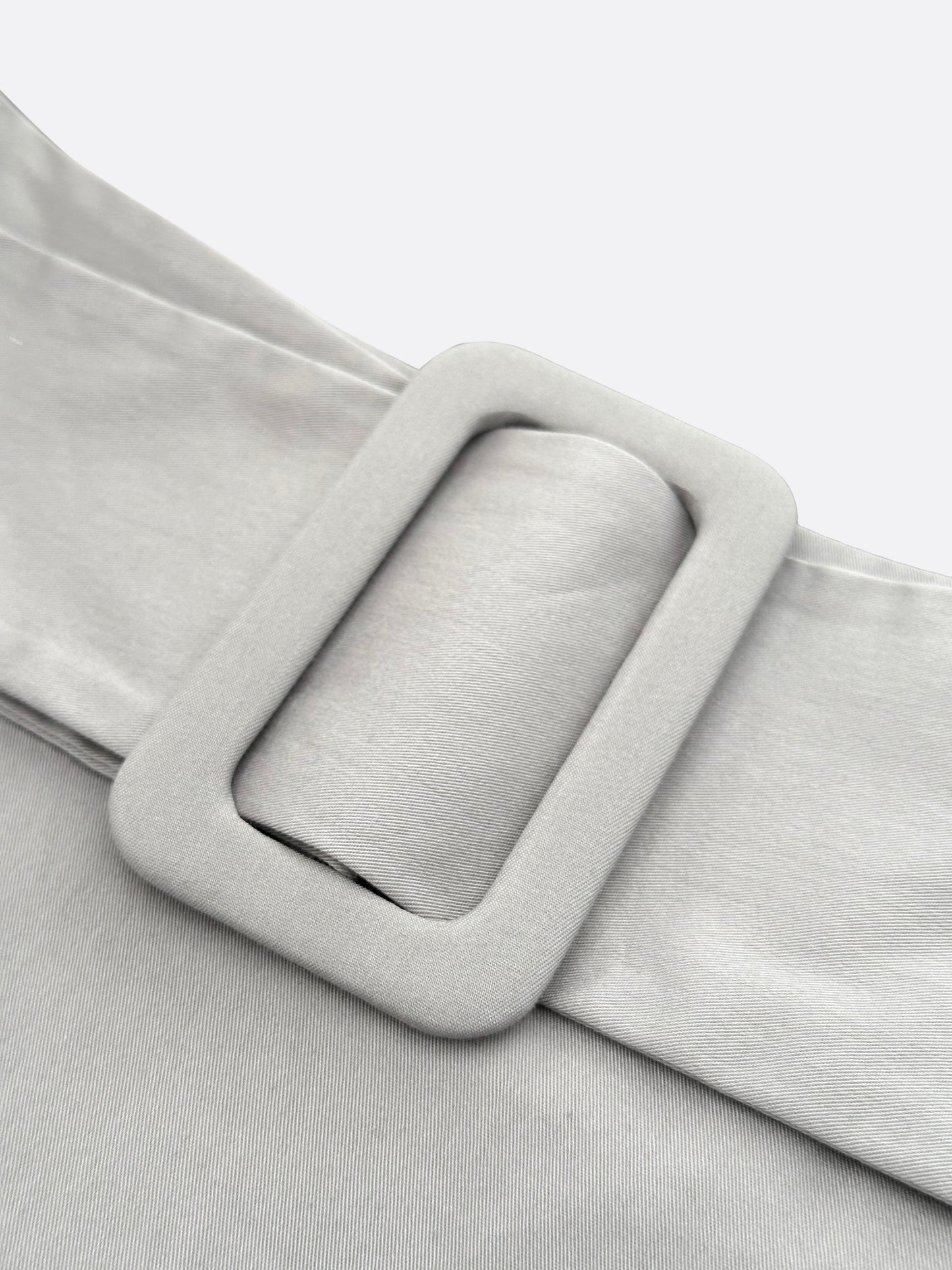 Back Belt Point A-line Skirt (GREY) - ELCY ISLAND