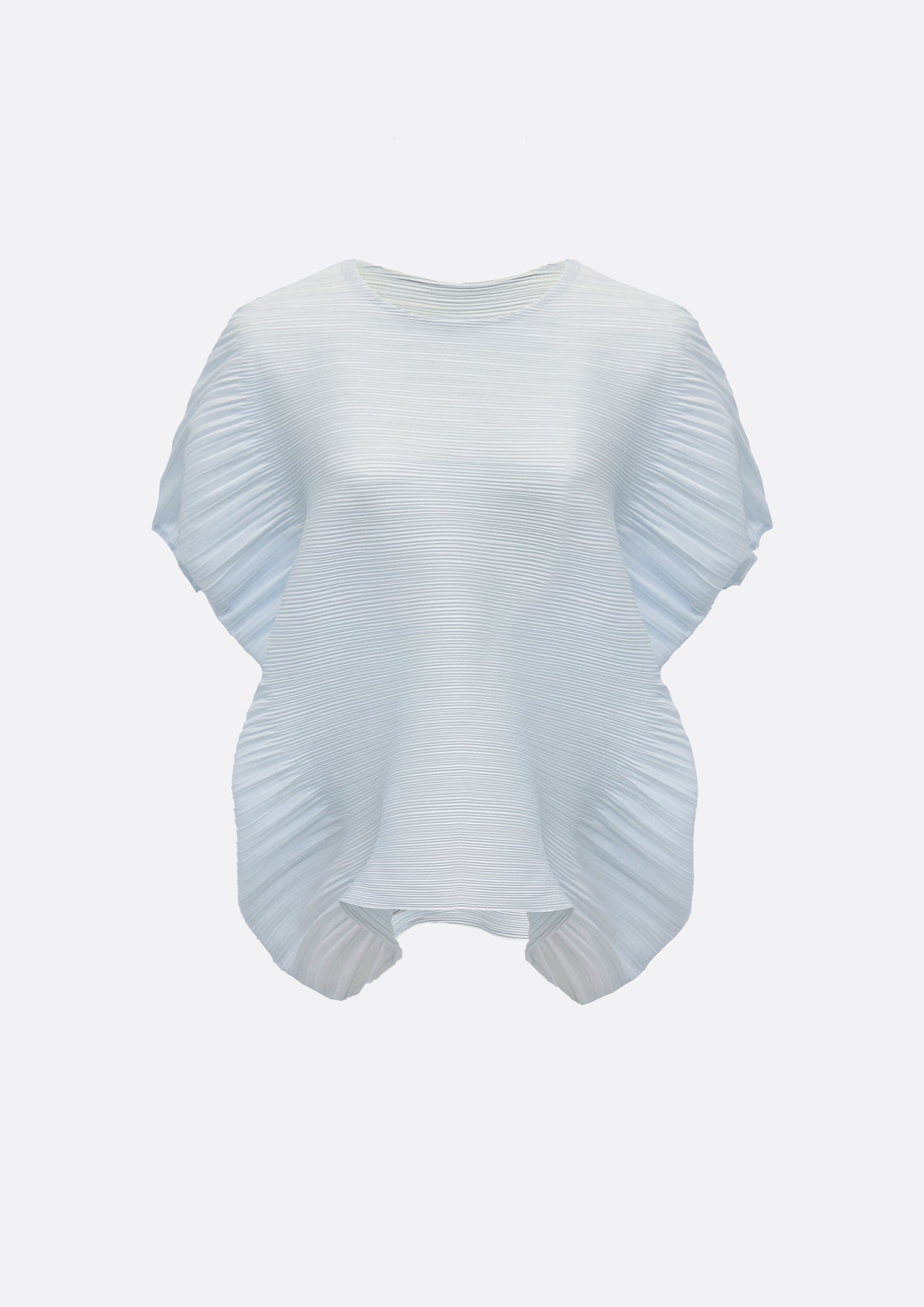Cloudy Pleats Top (SKY BLUE, BLACK ,IVORY) - ELCY ISLAND