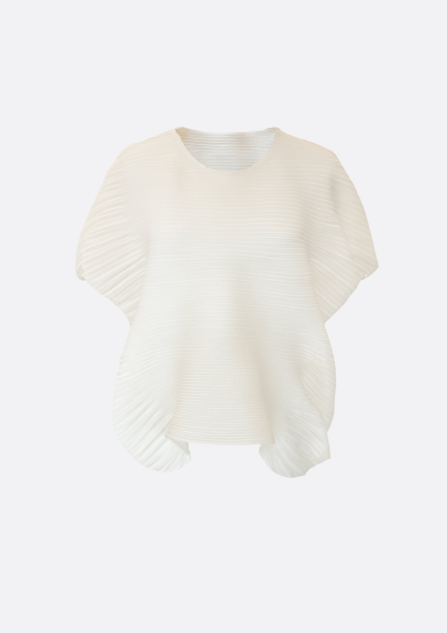 Cloudy Pleats Top (SKY BLUE, BLACK ,IVORY) - ELCY ISLAND
