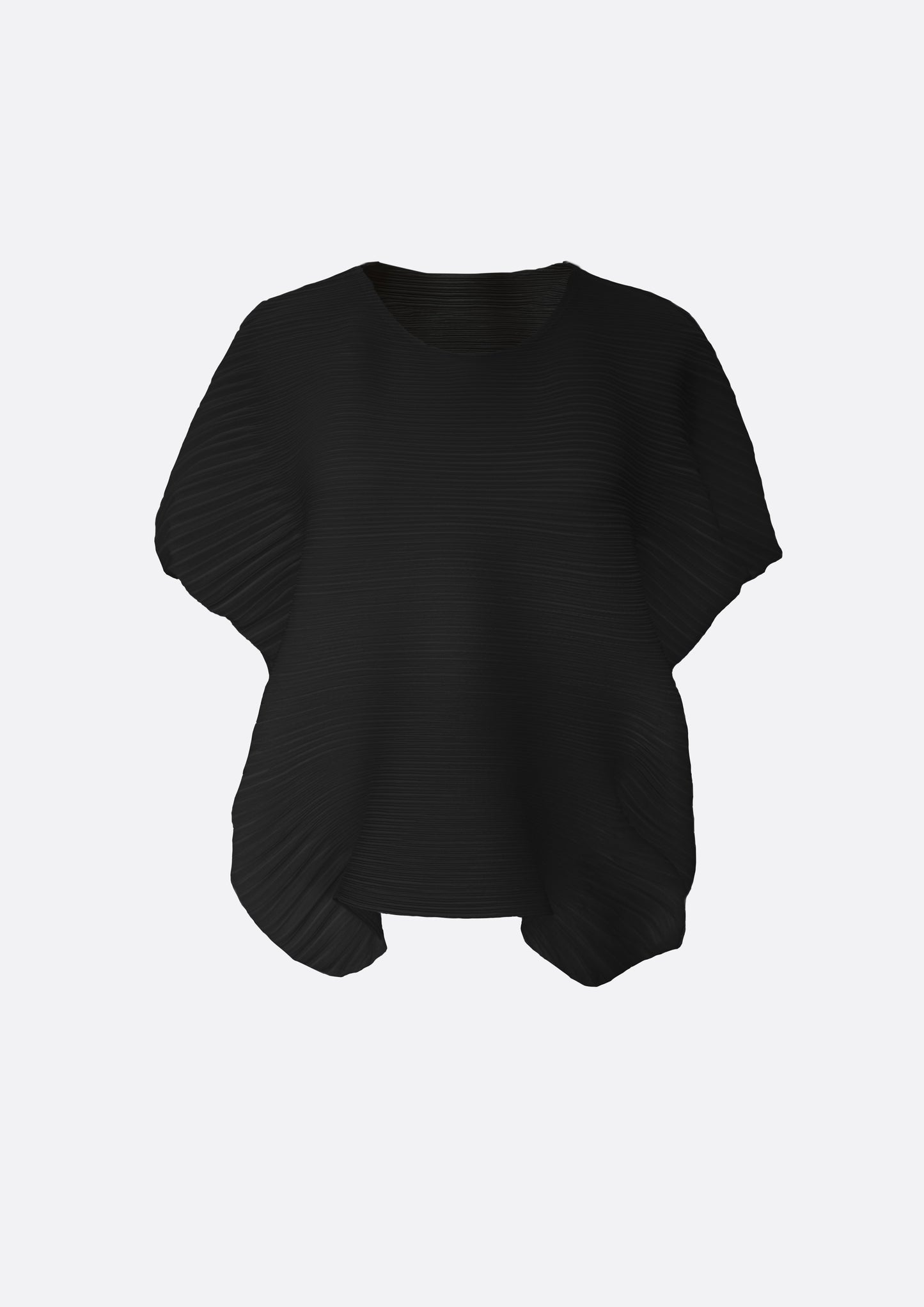 Cloudy Pleats Top (SKY BLUE, BLACK ,IVORY) - ELCY ISLAND
