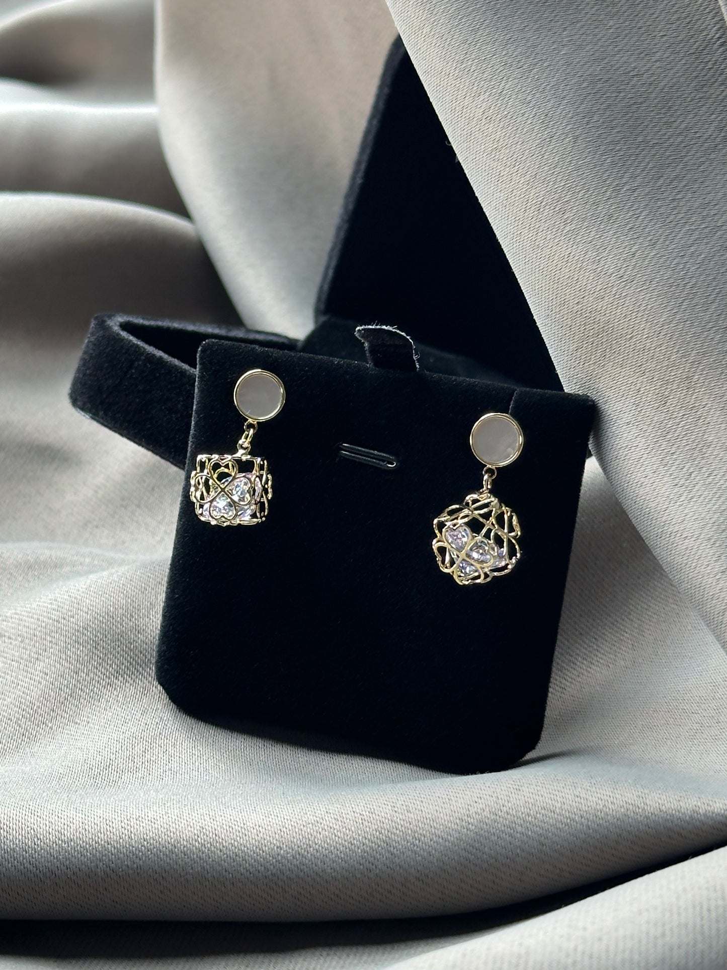 Romantic Heart Oval Earrings - ELCY ISLAND