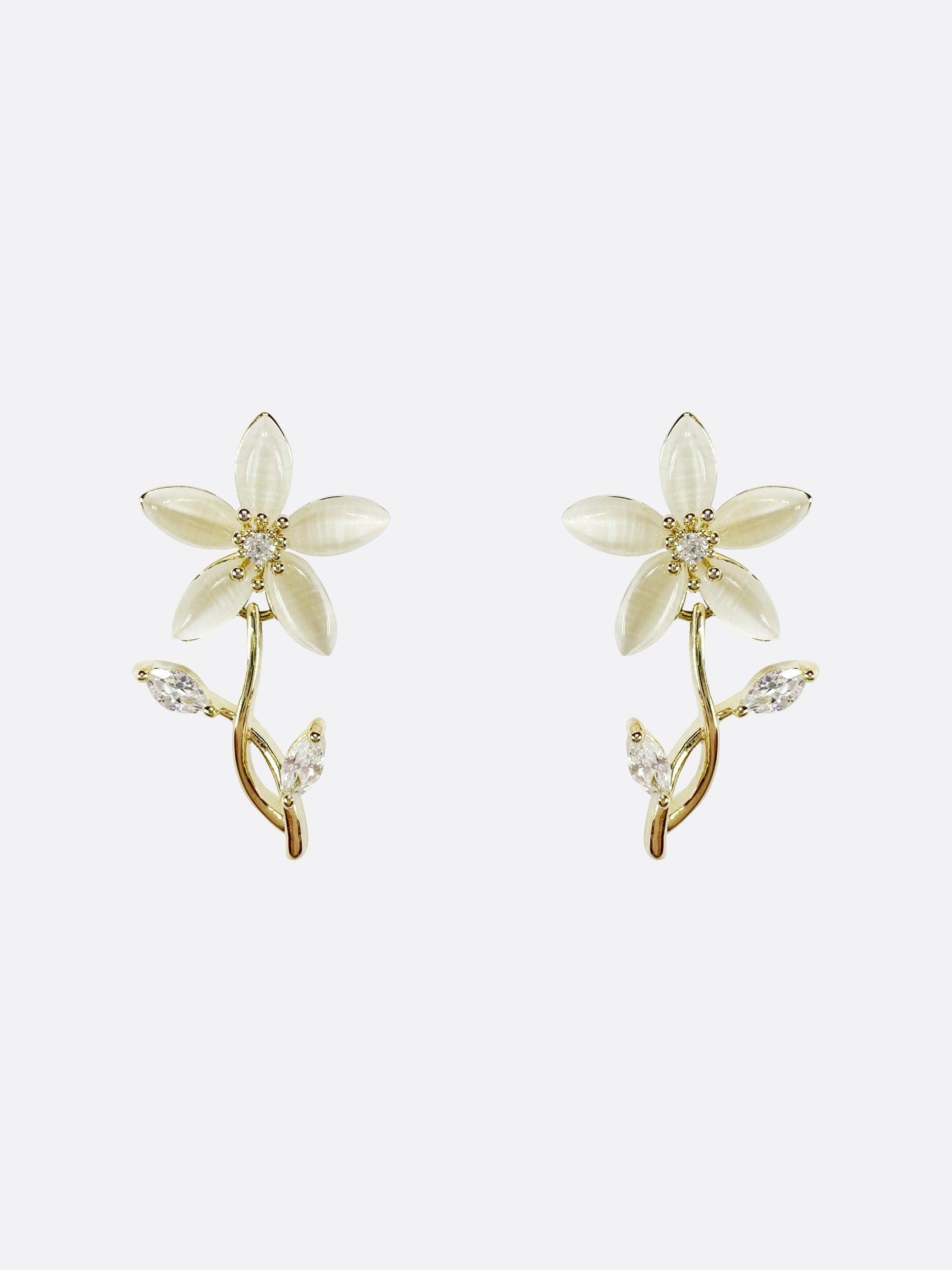 Macy Lux Blossom Crystal Earrings - ELCY ISLAND