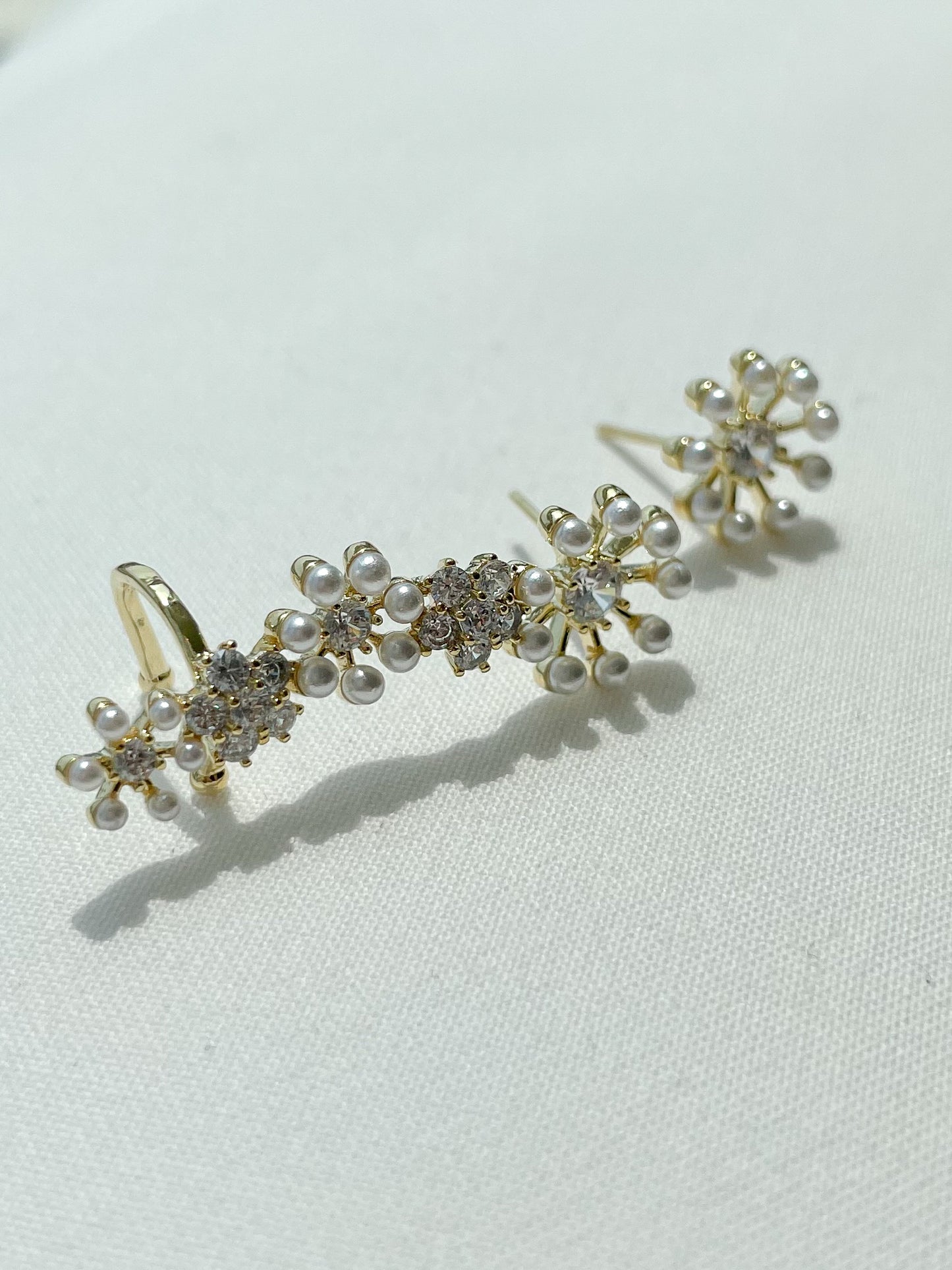 Radiant Bloom Asymmetric Earrings - ELCY ISLAND