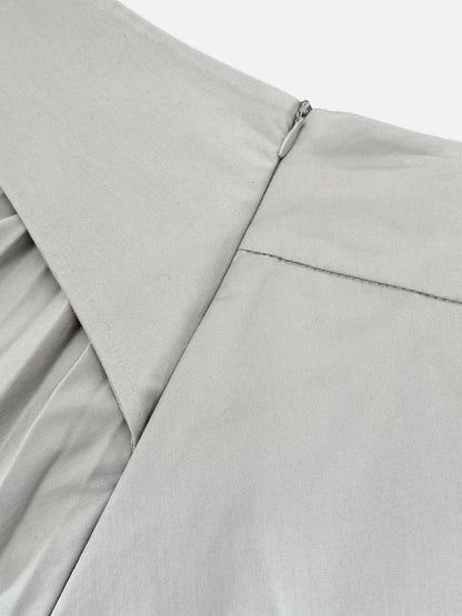 Back Belt Point A-line Skirt (GREY) - ELCY ISLAND