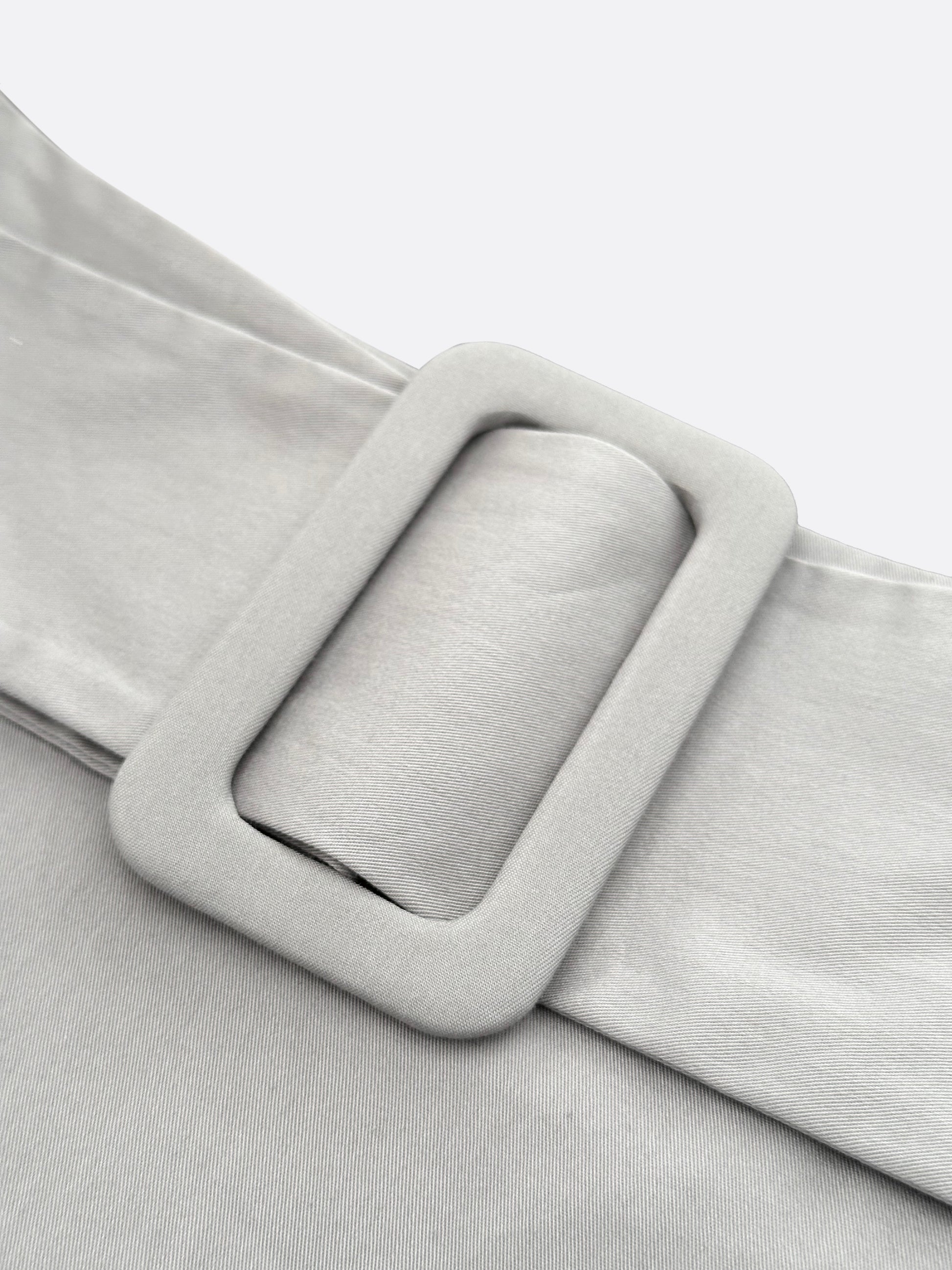 Back Belt Point A-line Skirt (GREY) - ELCY ISLAND
