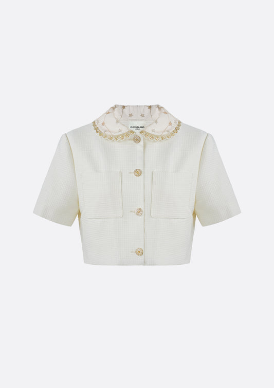 Tweet Jacket Beige - ELCY ISLAND