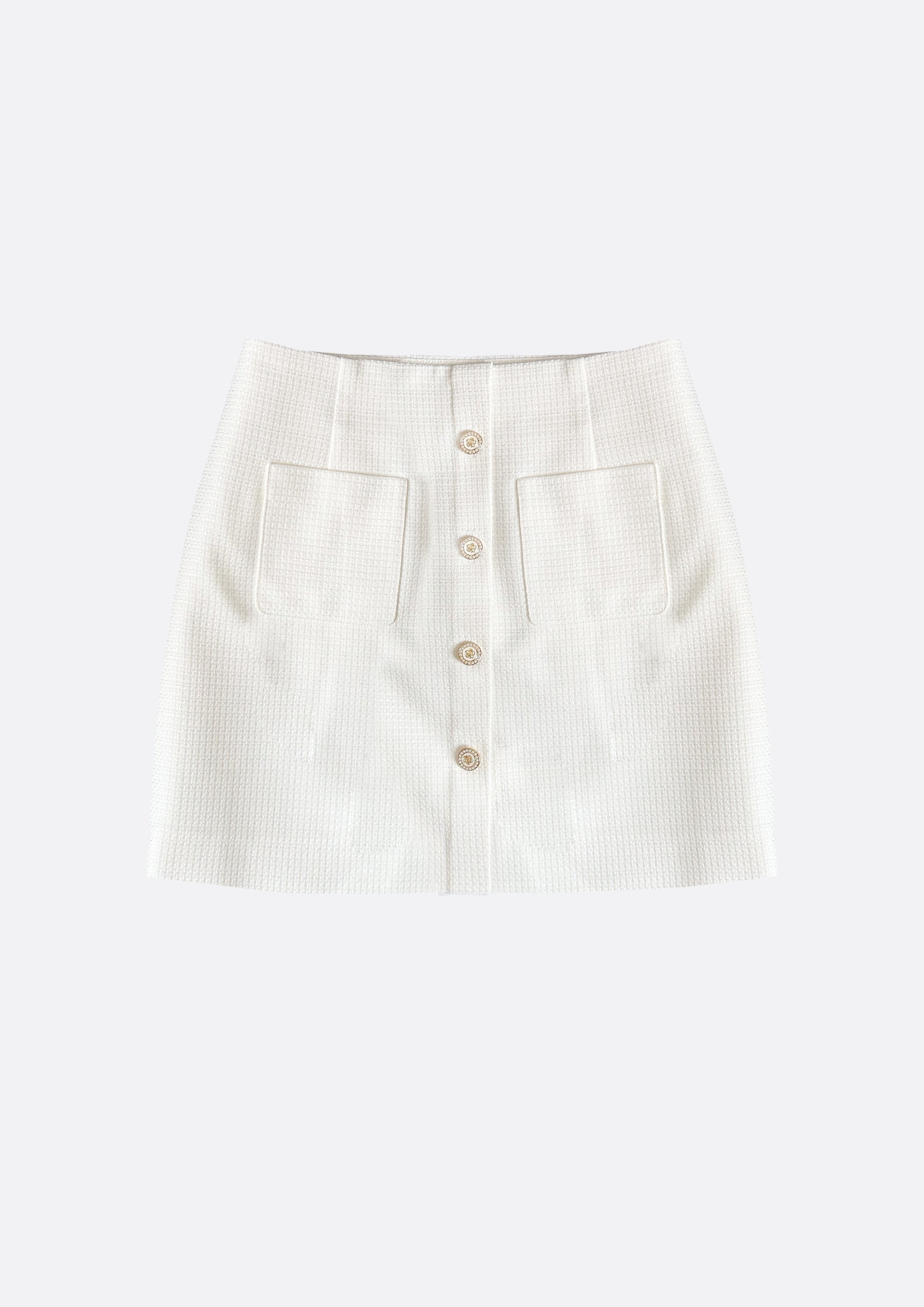 Starry Tweed Mini Skirt (IVORY) - ELCY ISLAND