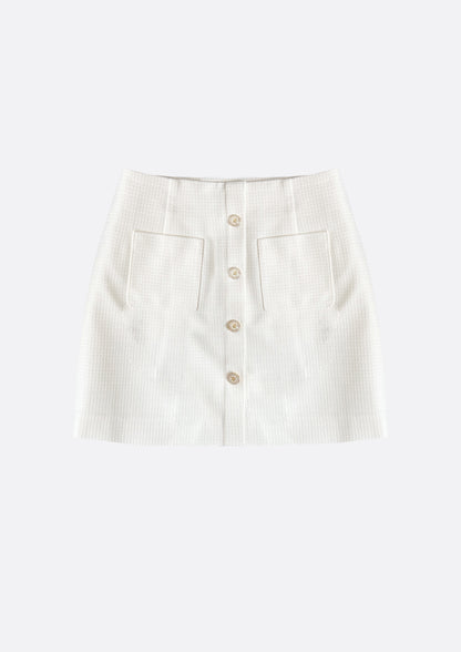 Starry Tweed Mini Skirt (IVORY) - ELCY ISLAND
