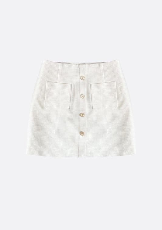 Starry Tweed Mini Skirt (IVORY) - ELCY ISLAND