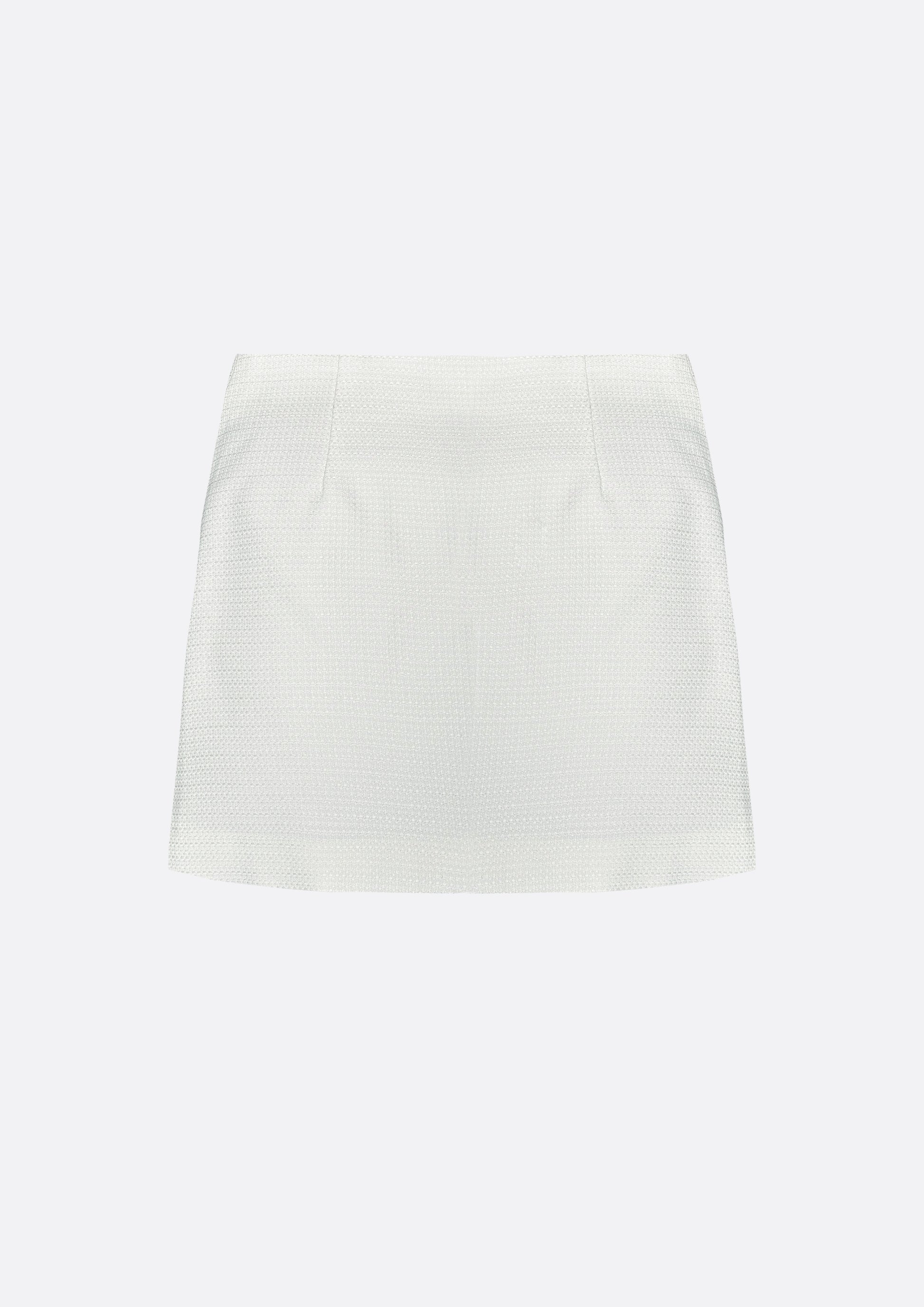 Starry Tweed Mini Skirt (IVORY) - ELCY ISLAND