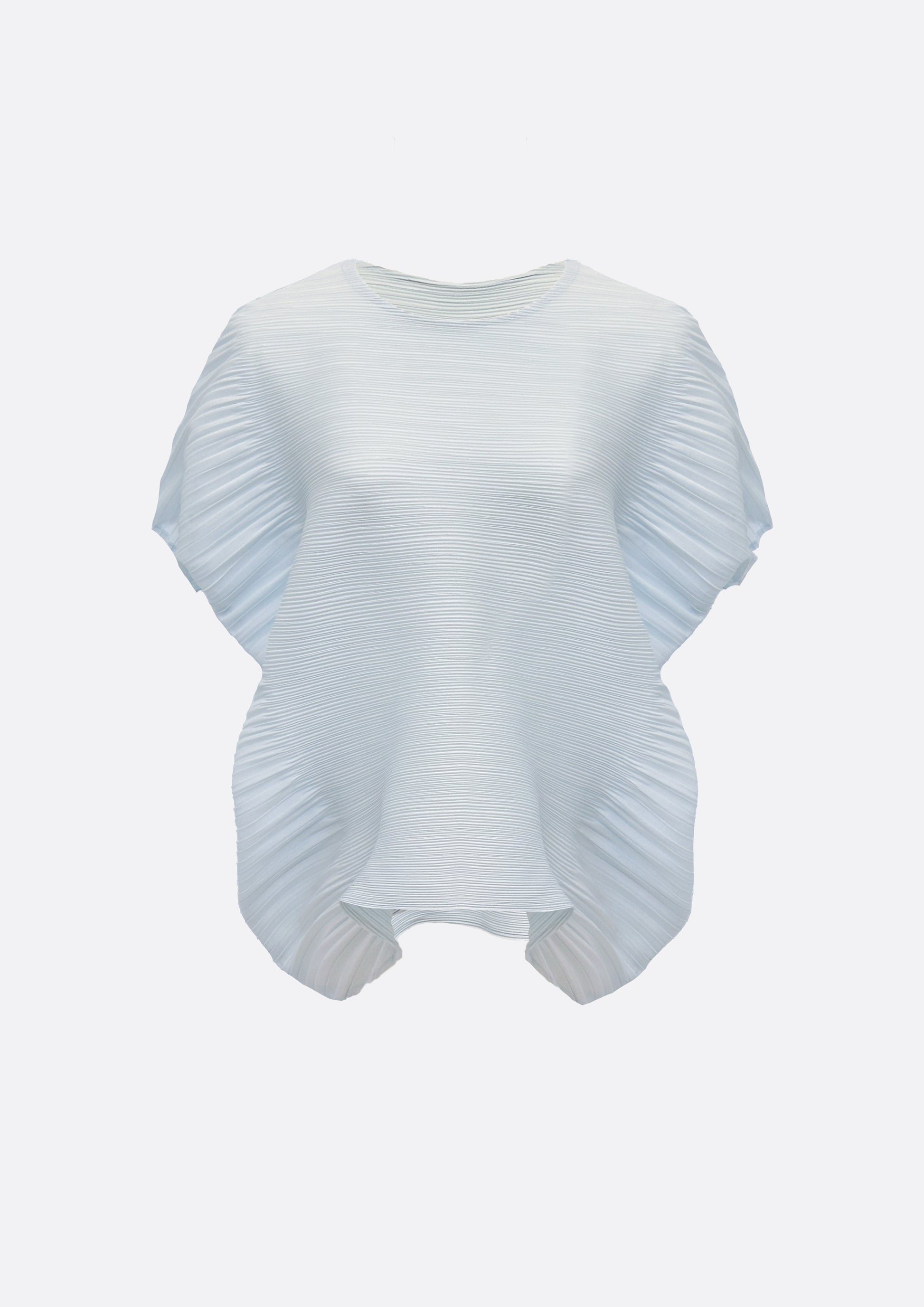 Cloudy Pleats Top (SKY BLUE, BLACK ,IVORY) - ELCY ISLAND