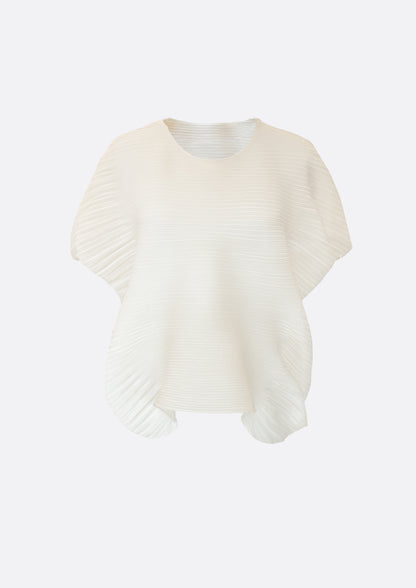 Cloudy Pleats Top (SKY BLUE, BLACK ,IVORY) - ELCY ISLAND
