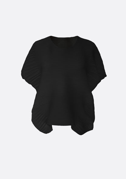 Cloudy Pleats Top (SKY BLUE, BLACK ,IVORY) - ELCY ISLAND