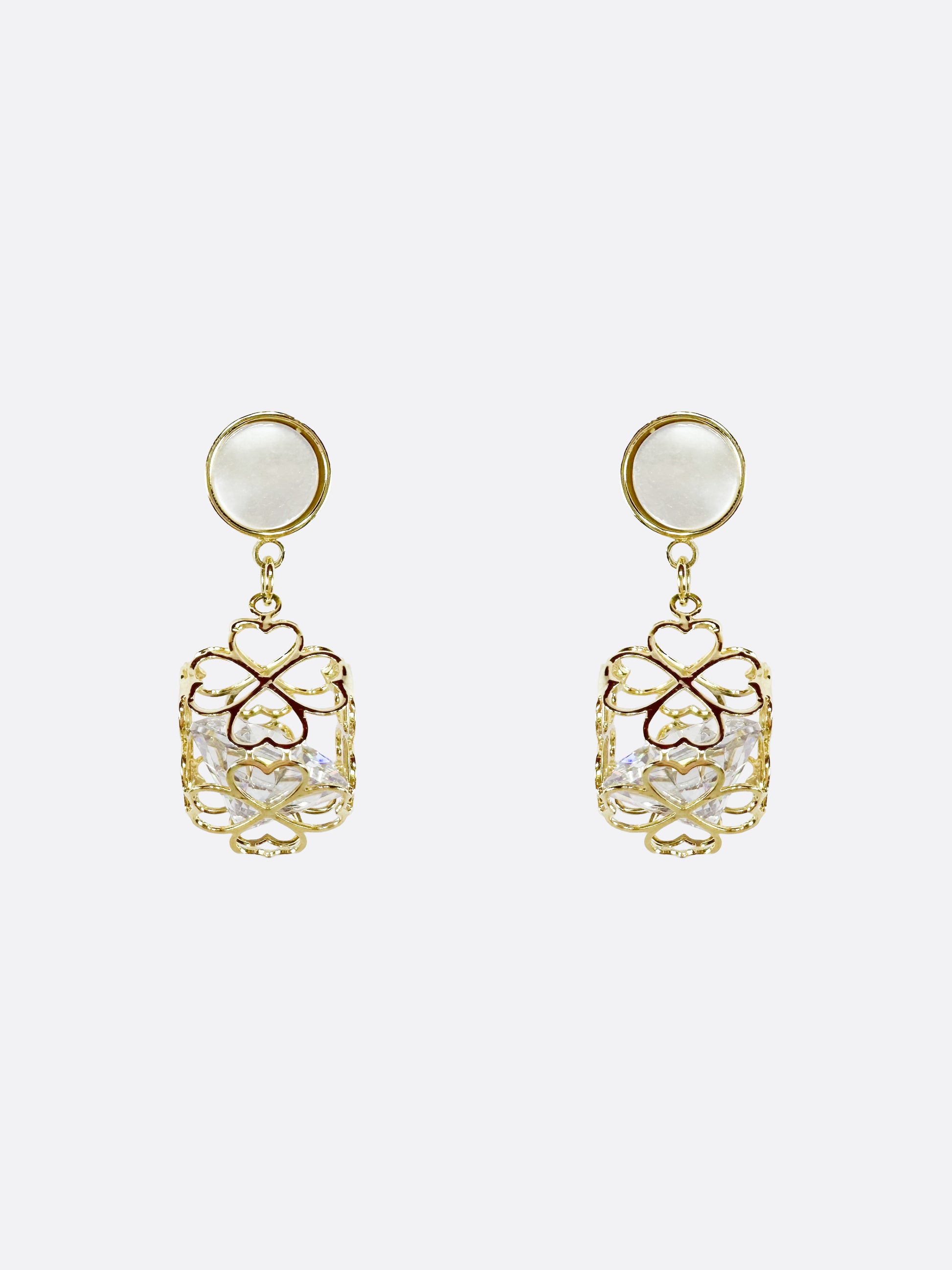 Romantic Heart Oval Earrings - ELCY ISLAND