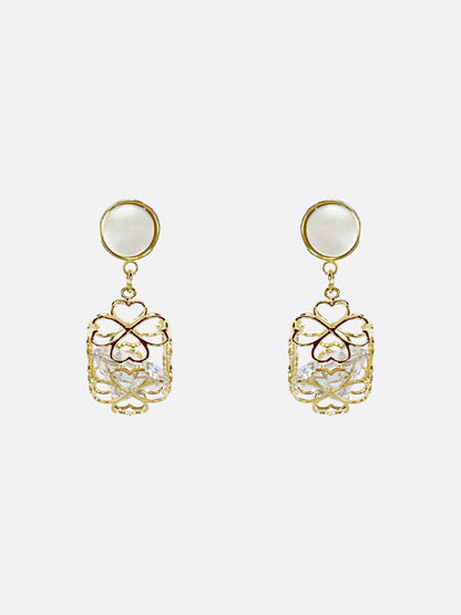 Romantic Heart Oval Earrings - ELCY ISLAND
