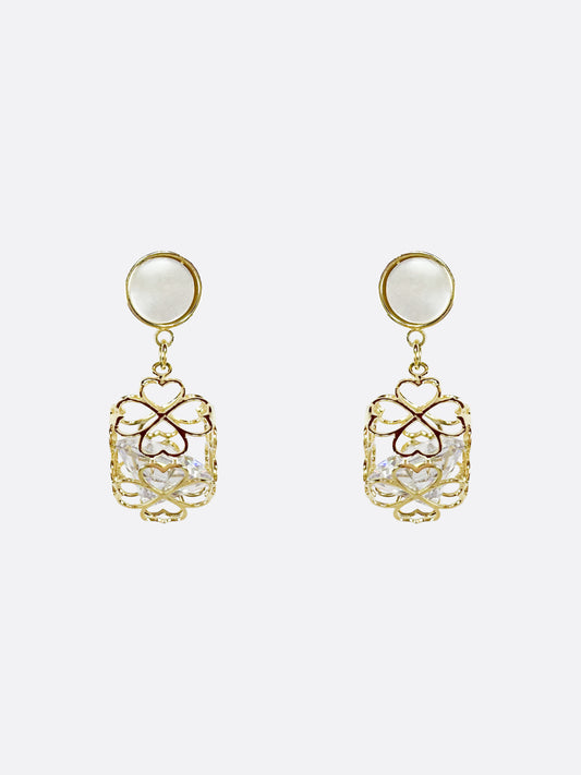 Romantic Heart Oval Earrings - ELCY ISLAND