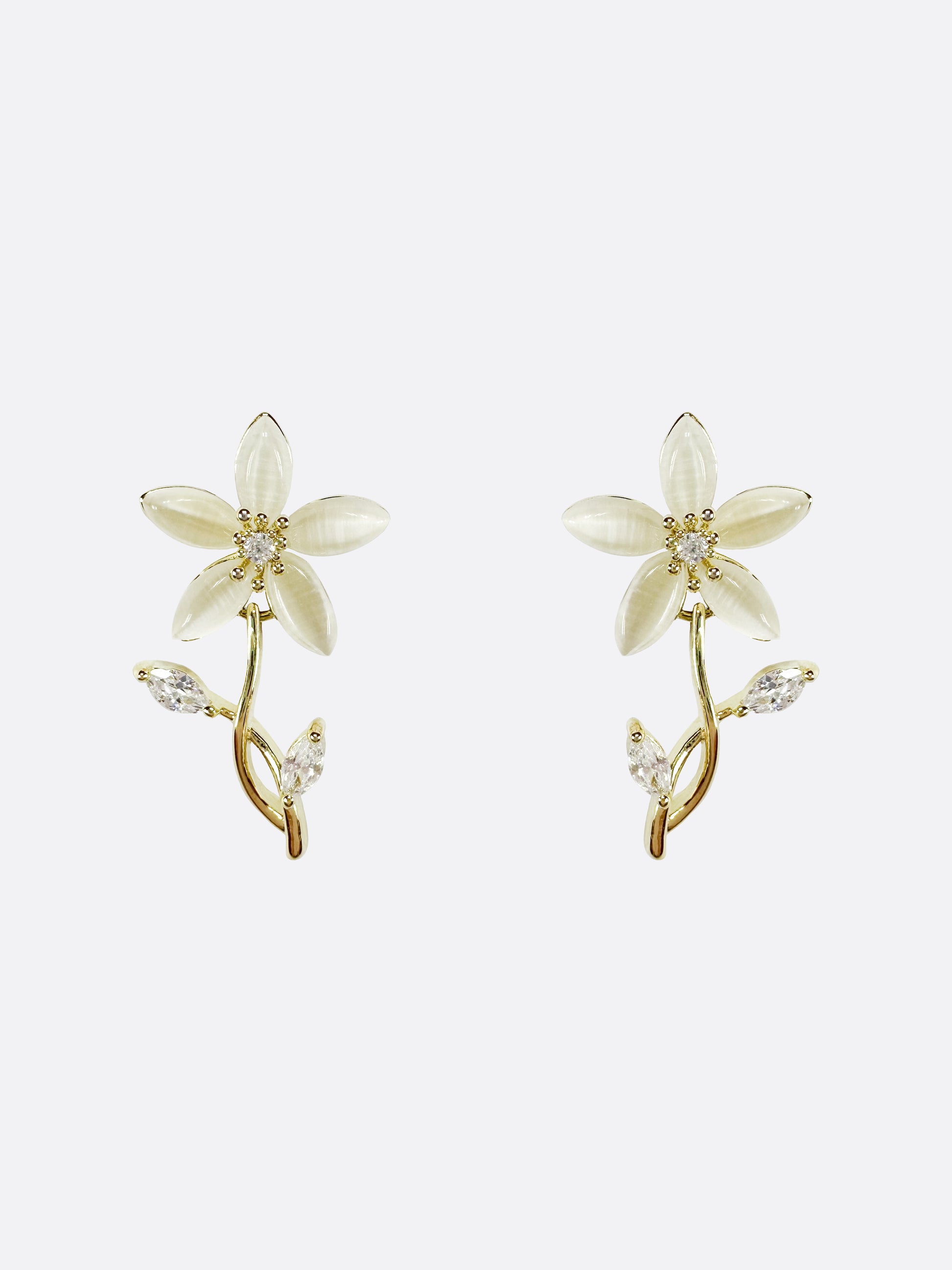 Macy Lux Blossom Crystal Earrings - ELCY ISLAND